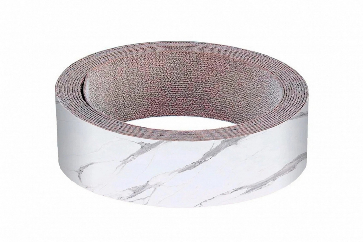 Кромка с клеем Гранит Белый глянец