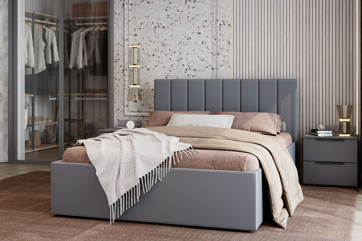 Кровать Аврора (140 х 200) с ПМ, фото 3