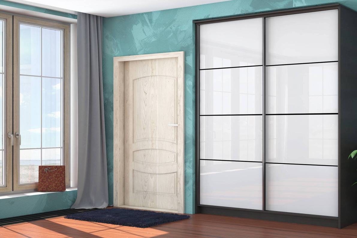 Шкаф-купе 2-х дв. Байкал-2 СТЛ.268.12Белый глянец