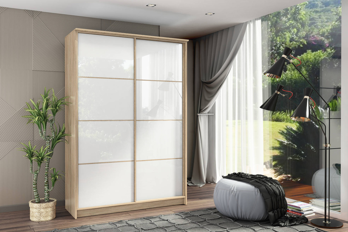 Шкаф-купе 2-х дв. Байкал-2 СТЛ.268.11Белый глянец