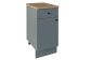Шкаф напольный  с 1-м ящиком Бэлла, 40 см Серый