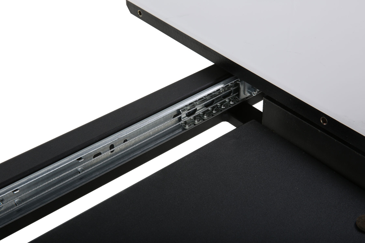 Стол обеденный Бонжур Белый мрамор/Черный, фото 5