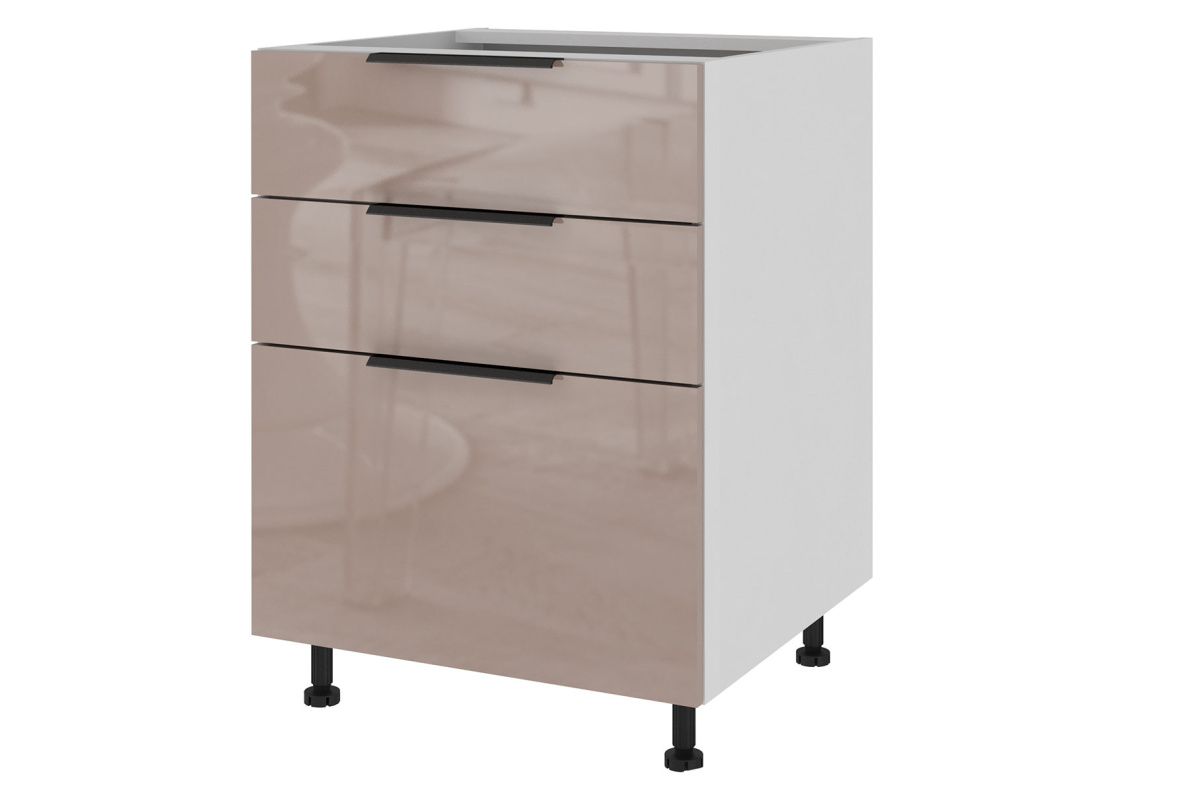 Тумба напольная с 3-мя ящиками Тандембокс 60 х 82 см Калипсо