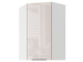 Шкаф навесной угловой 60 х 96 см Калипсо Крем бежевый глянец