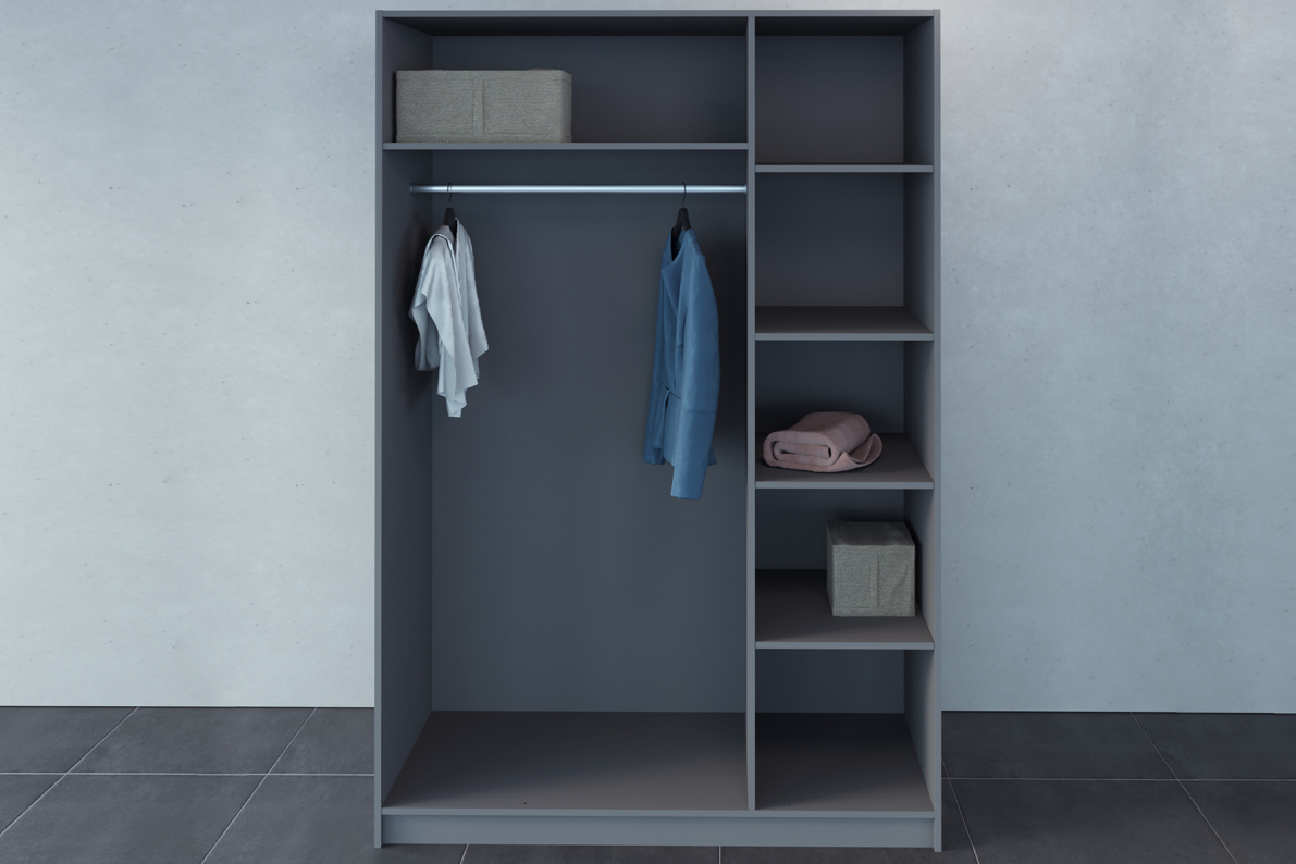 Шкаф 3-х дверный ДрезденСерый, фото 2