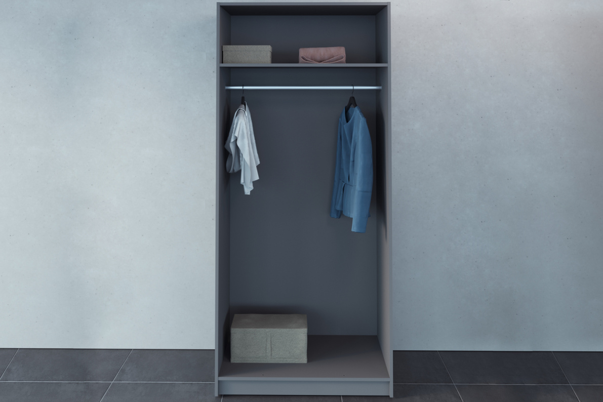 Шкаф 2-х дверный ДрезденСерый, фото 2