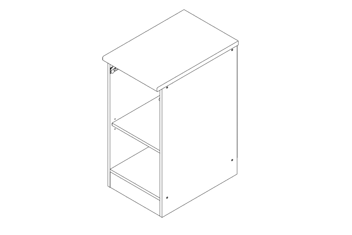 Шкаф напольный 40 Дуэт СТЛ.316.04М