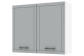 Шкаф навесной 80 см Грейс Серый мдф