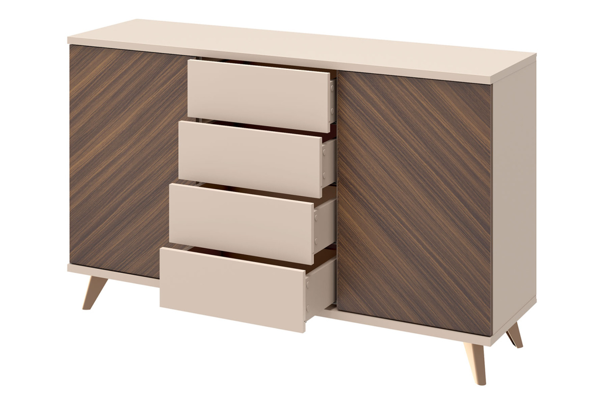 Комод 2 двери 4 ящика Хармони