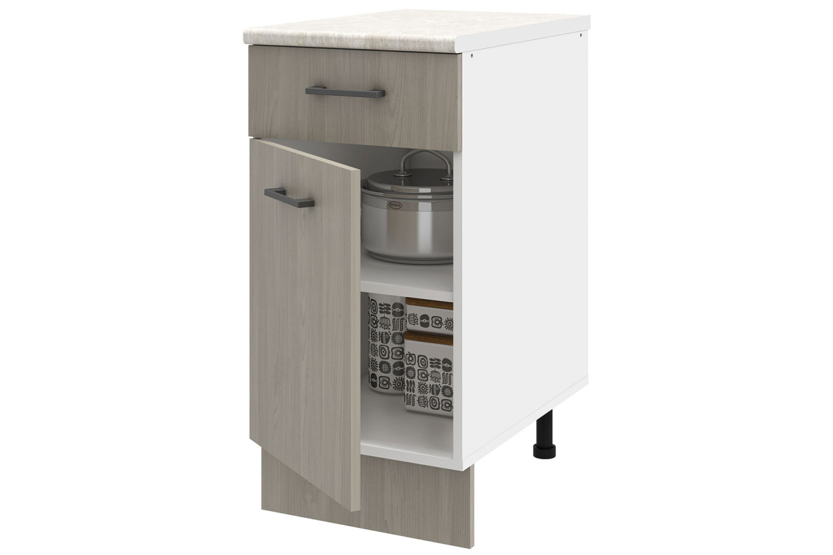 Шкаф напольный со столешницей с 1-м ящиком 40 см Иола