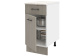 Шкаф напольный со столешницей с 1-м ящиком 40 см Иола Скандинавское дерево серое, фото 3