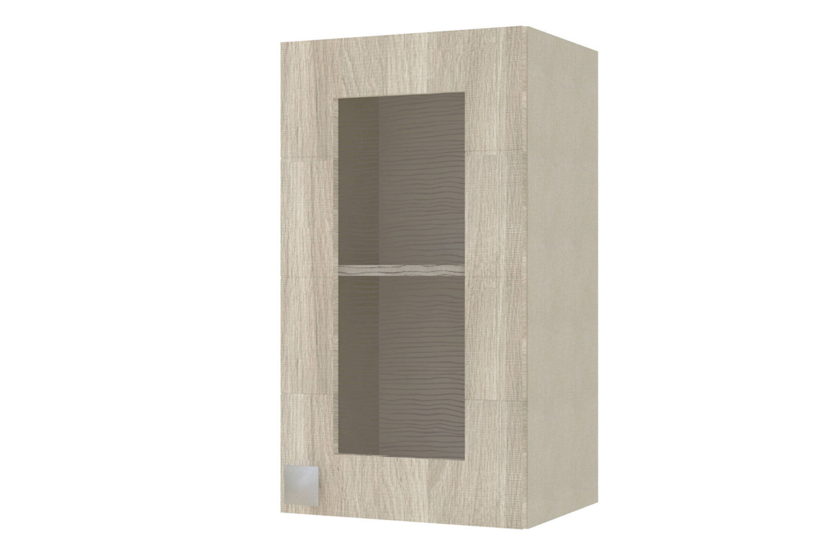 Шкаф-витрина навесной Квадро