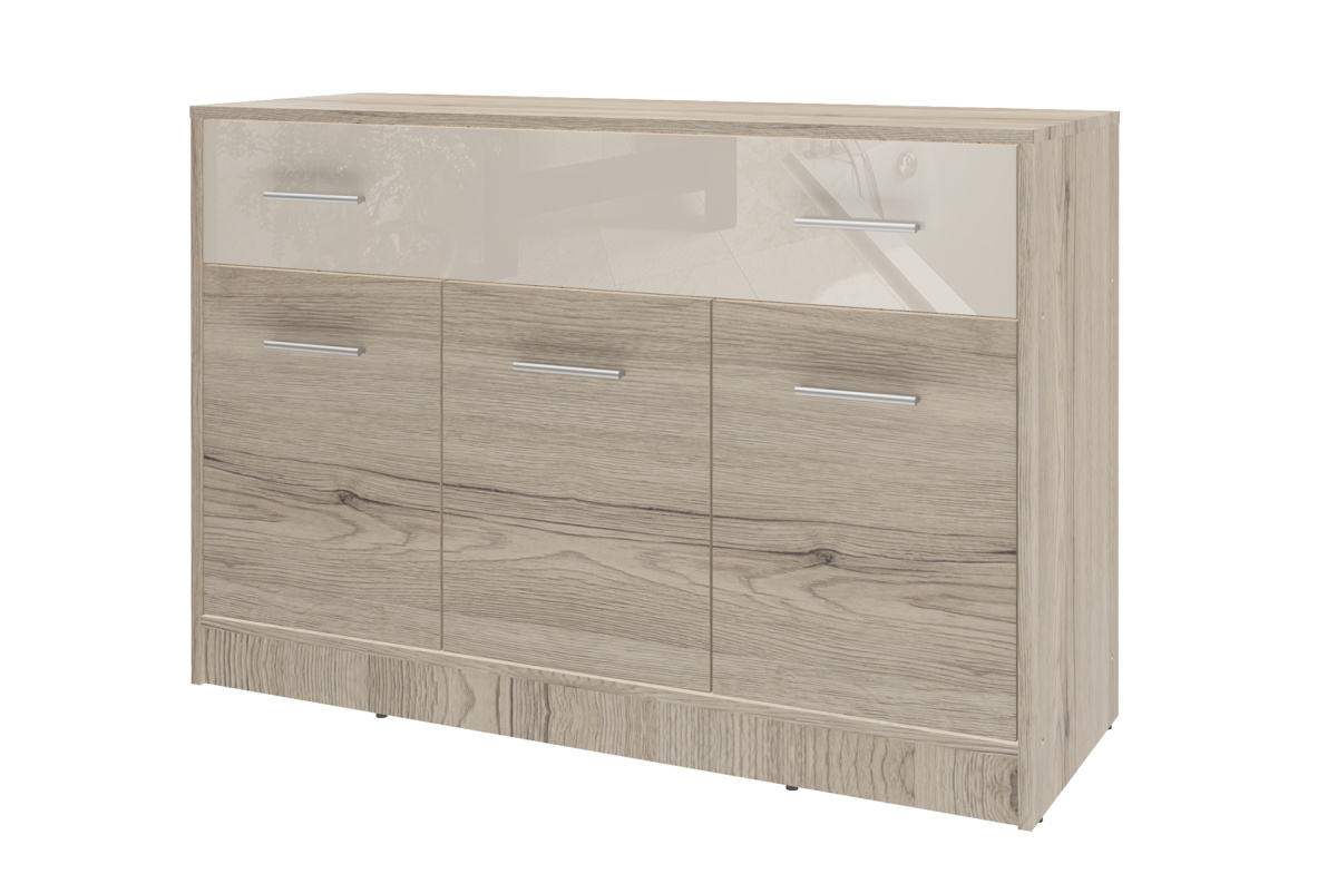 Комод ЛацияКрем бежевый / Дуб санремо