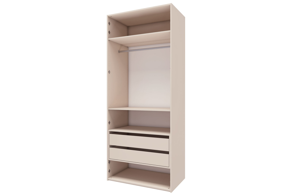 Шкаф 2-х дверный с зеркалом Лаура 8Кашемир серый, фото 2