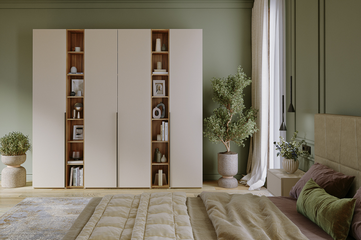 Шкафы Лаура 2532 №1Кашемир серый