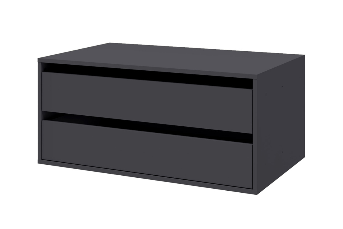 Тумба для шкафа 2-х дв. Серый уголь ЛаураСерый уголь