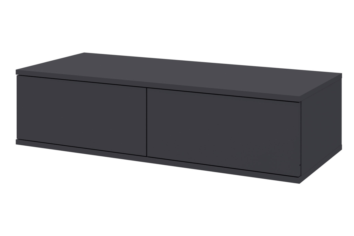 Тумба 2 ящика (99х24,8х41,4) Серый уголь Лаура