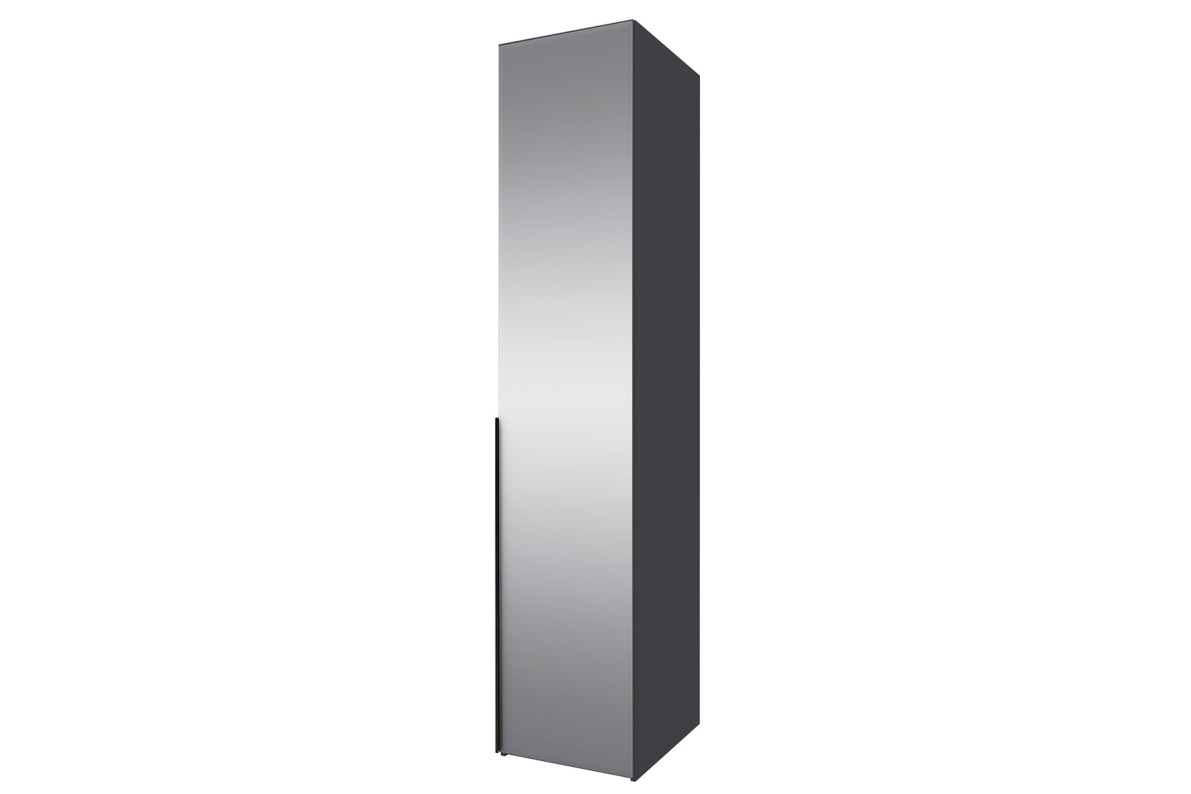 Шкаф 1-дверный с зеркалом Лаура 3 Серый уголь Лаура 3Серый уголь