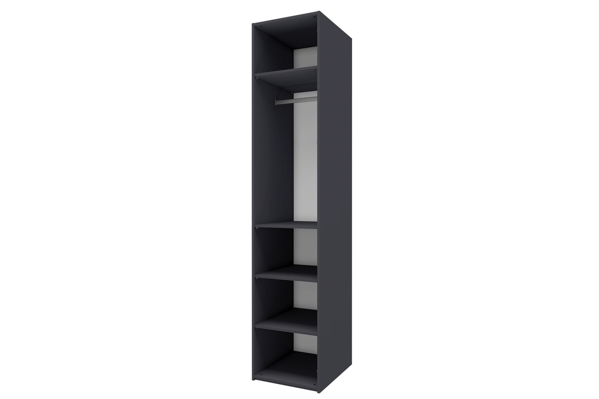 Шкаф 1-дверный с зеркалом Лаура 3 Серый уголь Лаура 3Серый уголь, фото 2