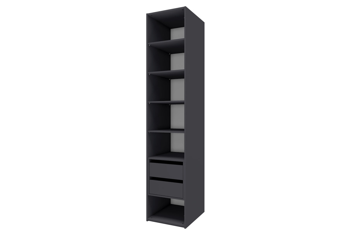 Шкаф 1-дверный Лаура 6 Серый уголь Лаура 6Серый уголь, фото 2