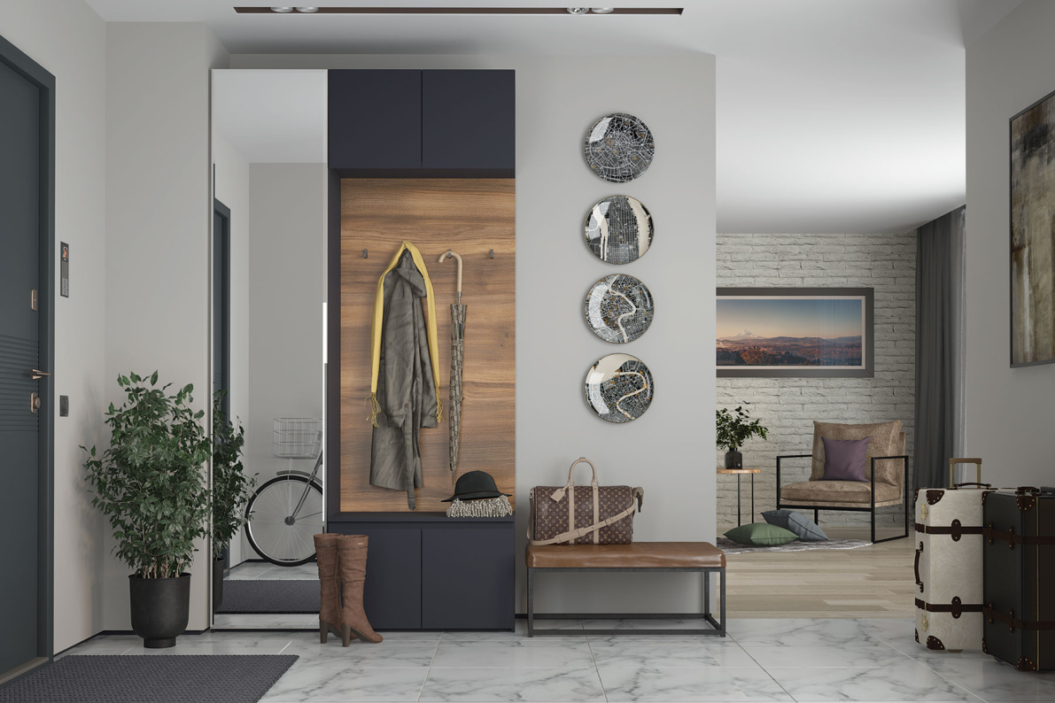 Прихожая Лаура Серый уголь 3 Лаура Серый уголь 3Серый уголь