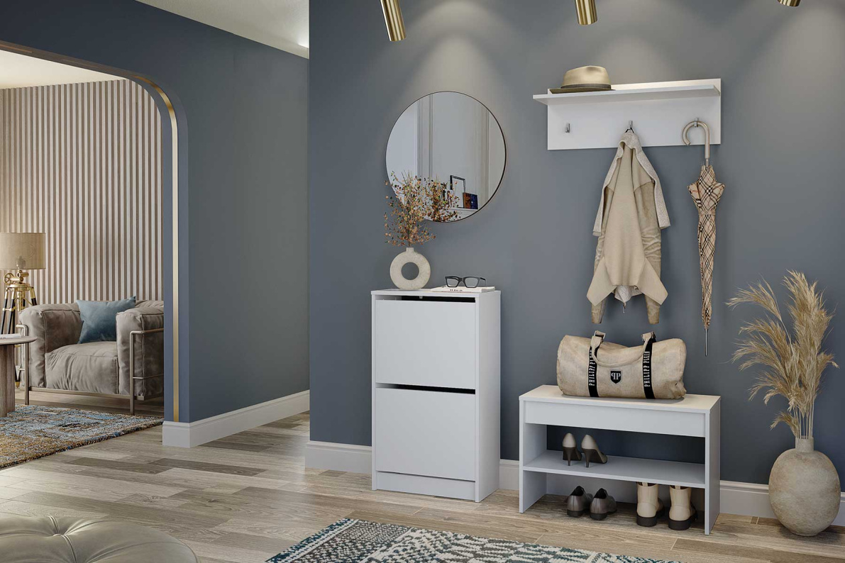 Прихожая Лофт Комплектация 16Белый