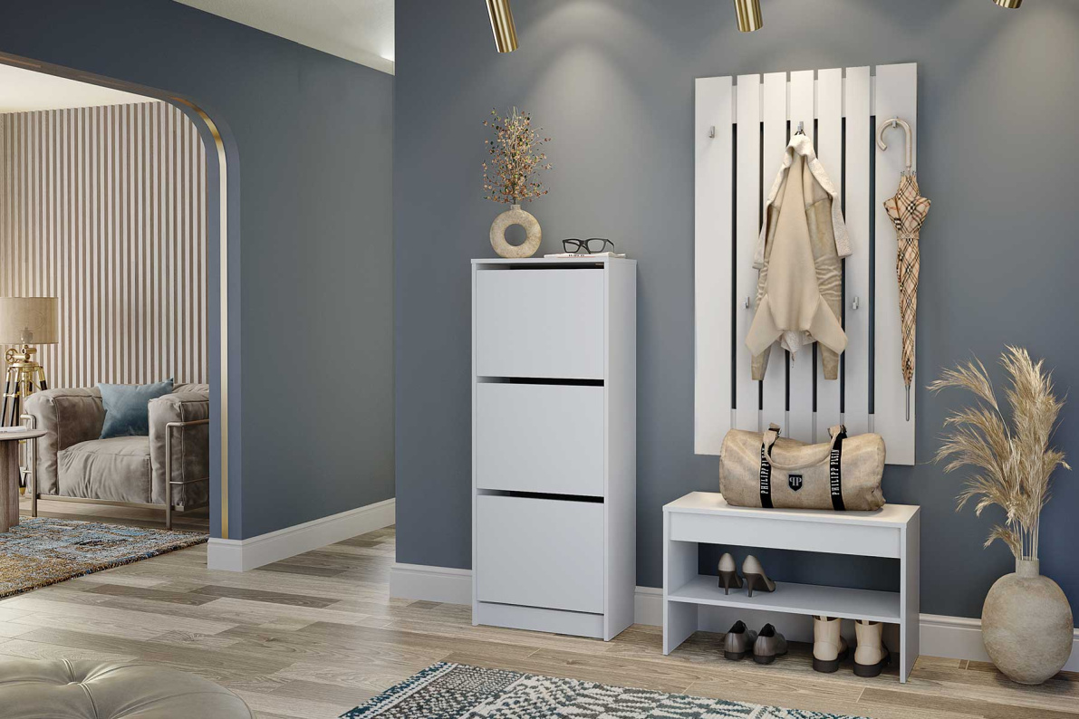 Прихожая Лофт Комплектация 10Белый