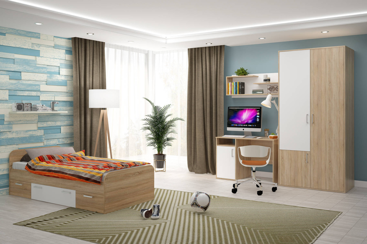 Детская МикаДуб сонома/ Белый