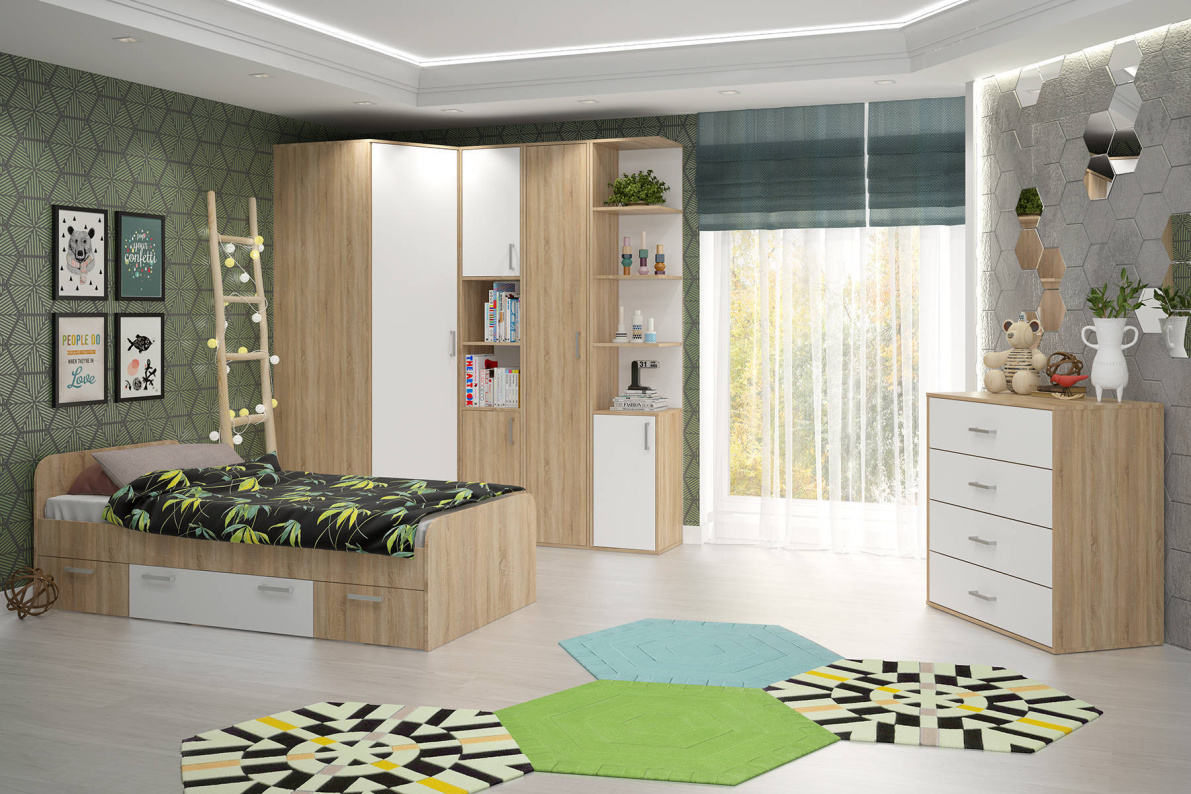 Детская МикаДуб сонома/ Белый