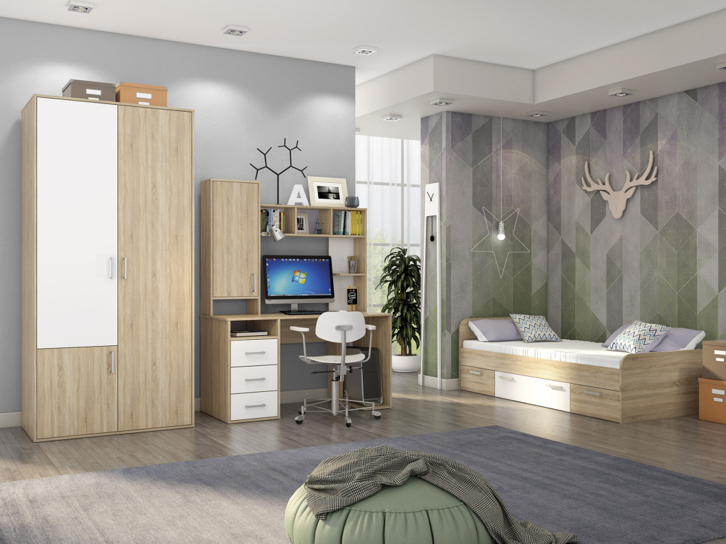 Детская МикаДуб сонома/ Белый