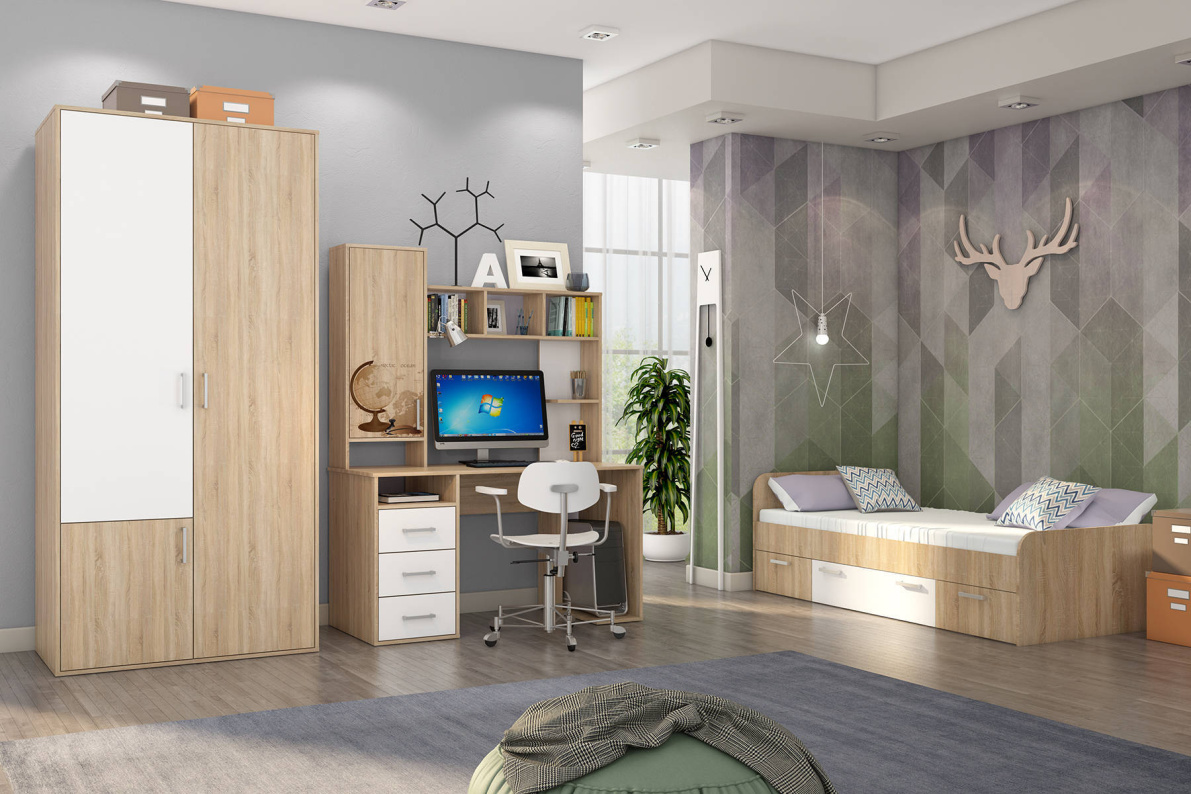 Детская МикаДуб сонома/ Белый, фото 2