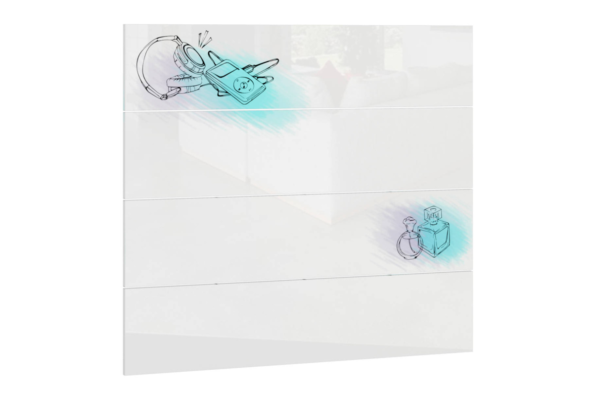 Фасады для комода Модерн - Стиль СТЛ.327.05Белый глянец