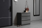 Комод с 3-мя ящиками Морвик Черный глянец, фото 3