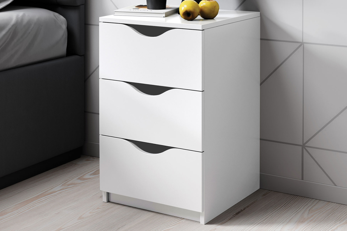 Тумба 3 ящика НексусБелый