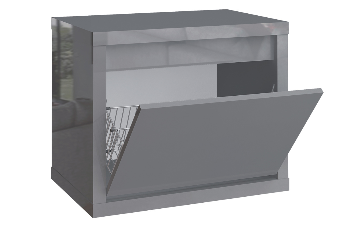 Тумба для обуви Норден Серый глянецCерый глянец, фото 2