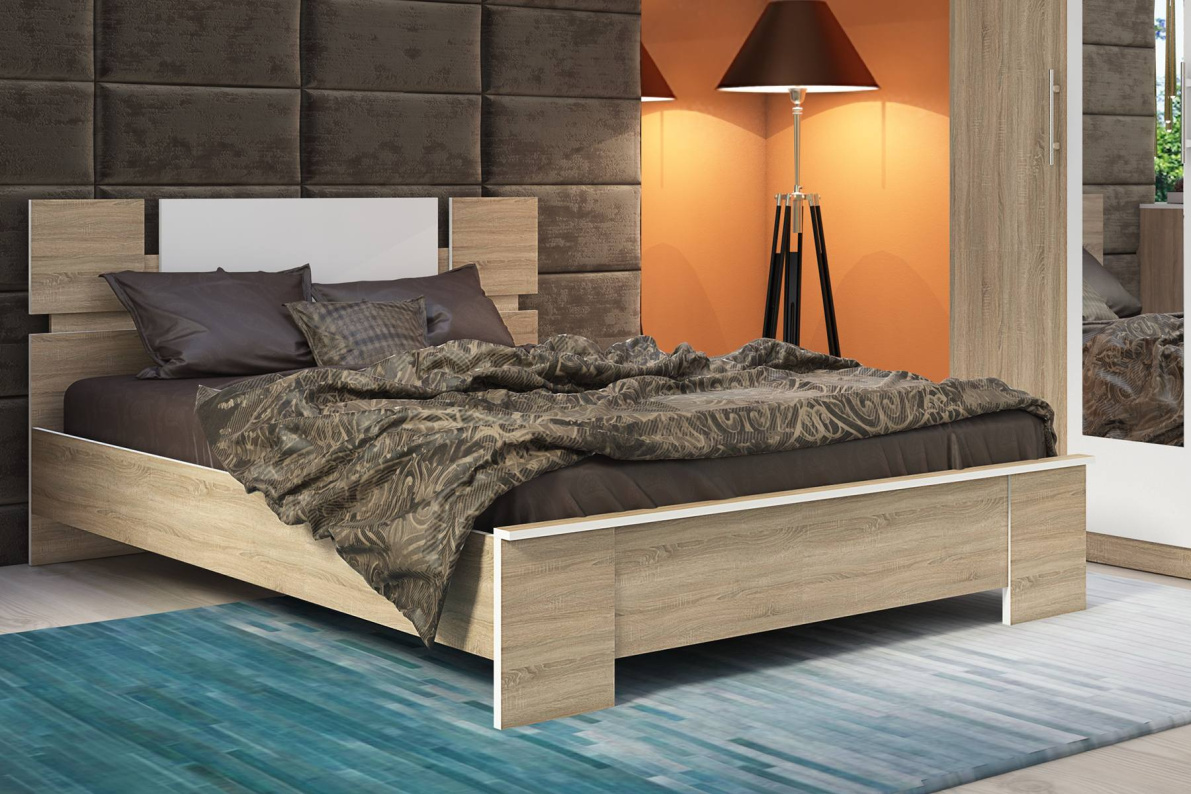 Спальня Оливия 2Дуб сонома/ Белый, фото 2