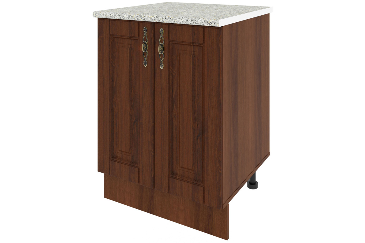 Шкаф напольный  со столешницей 60 см Орех