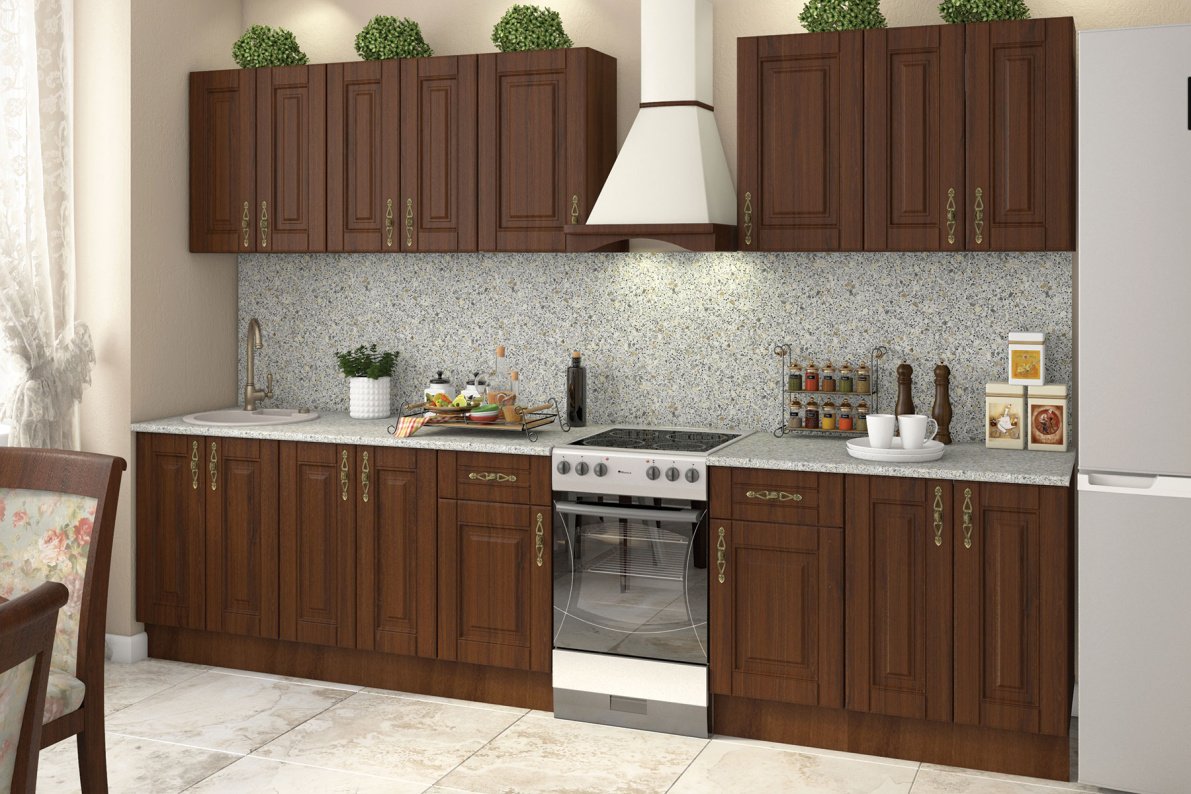 Кухонный гарнитур 2,6 м Орех