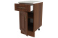 Шкаф напольный со столешницей с 1-м ящиком 40 см Орех Каштан, фото 2