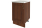 Шкаф напольный  со столешницей 50 см Орех Каштан