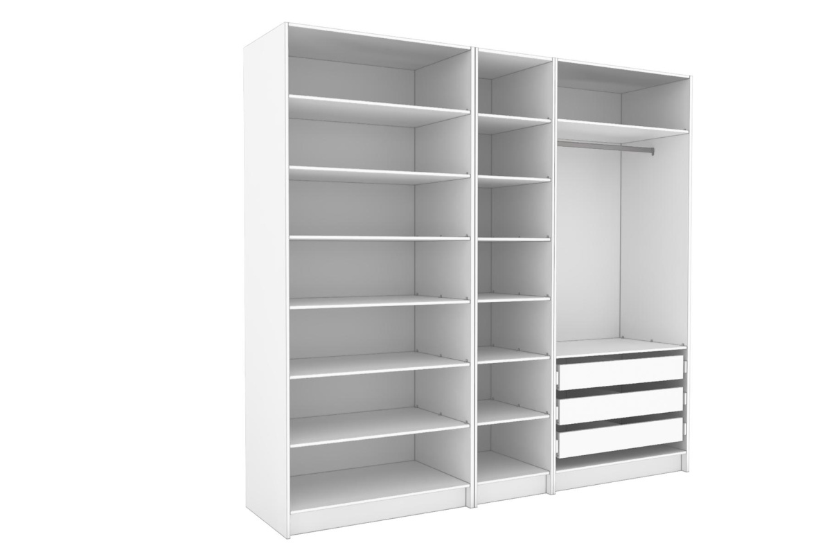 Открытая гардеробная  (компл.17), 250 см Оскар