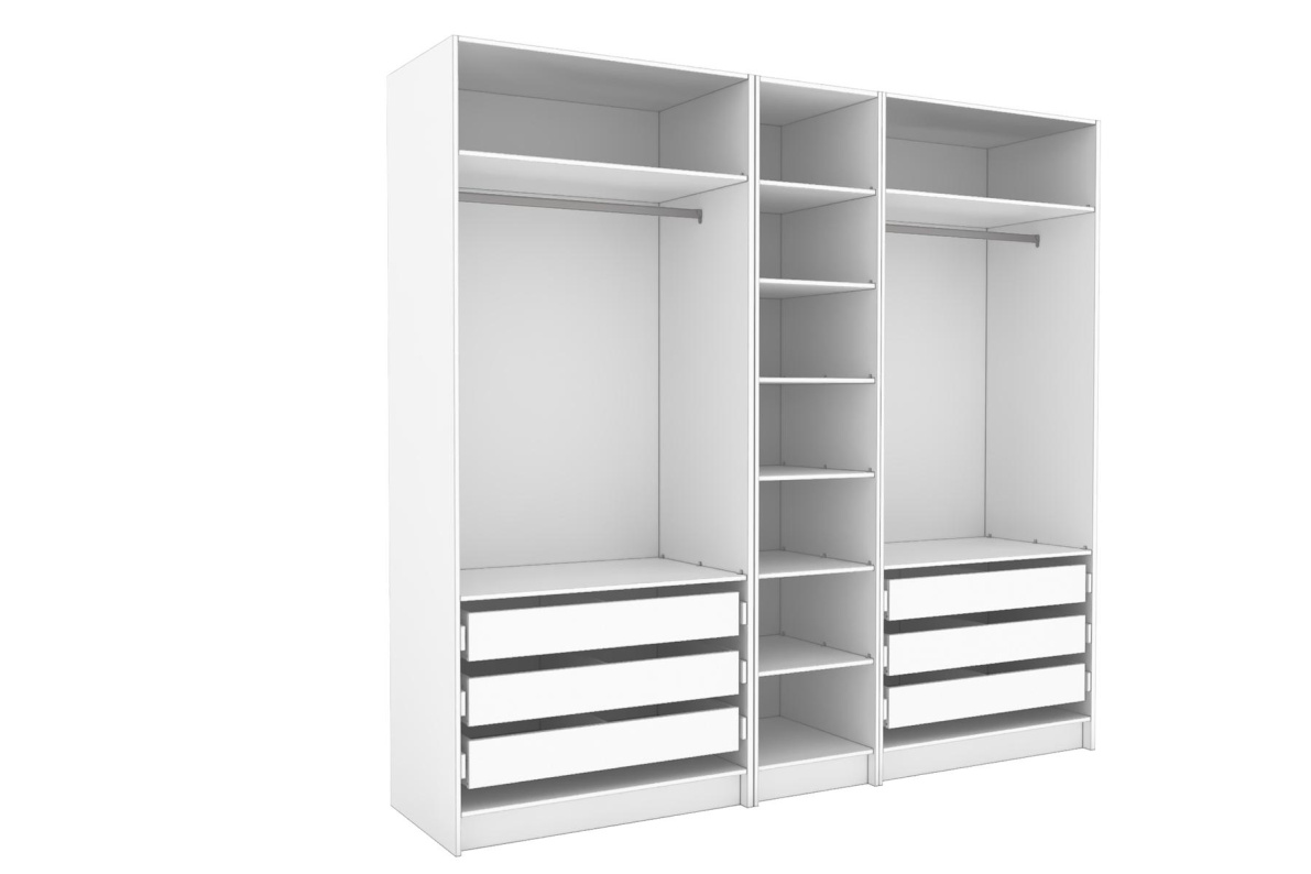 Открытая гардеробная  (компл.20), 250 см Оскар