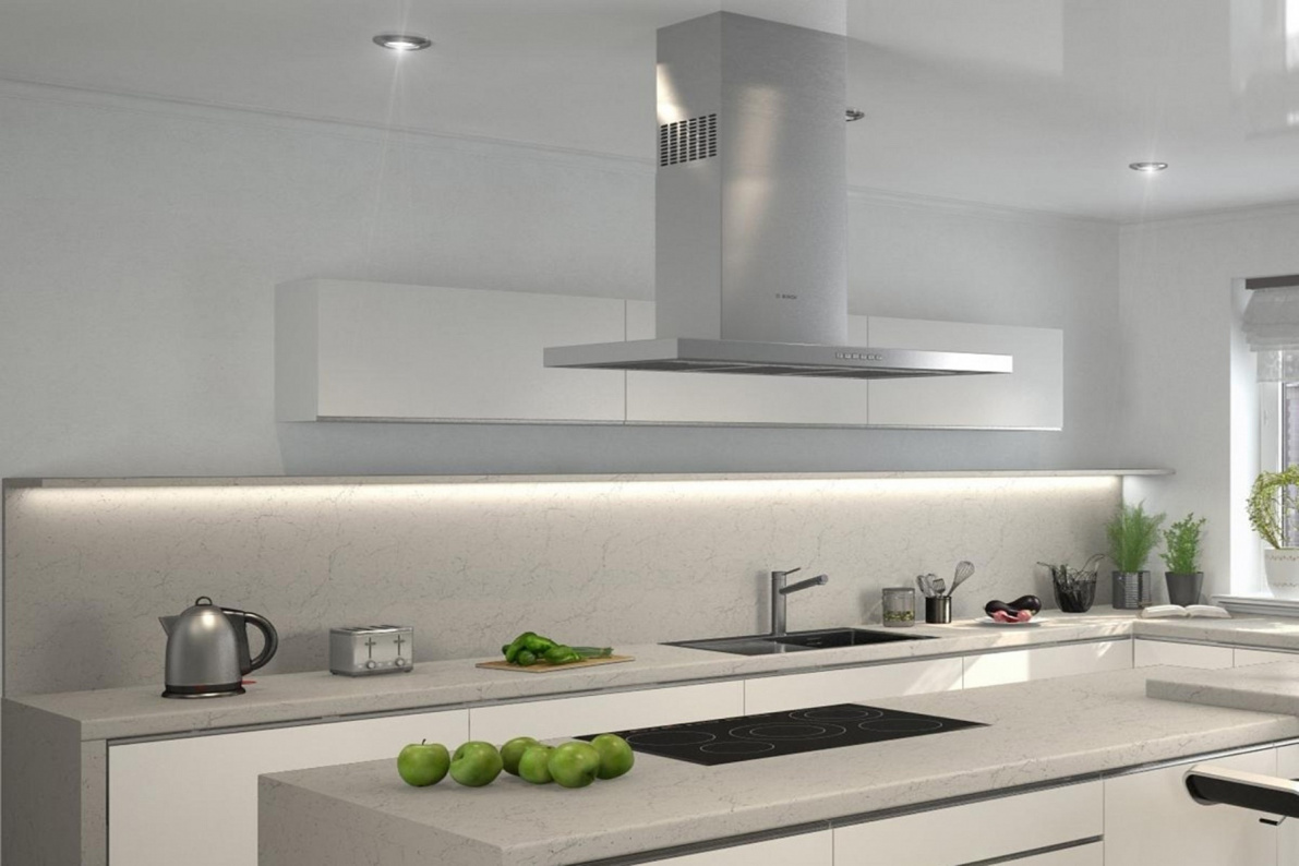 Стеновая панель 3050х600х4 Мрамор Марквина Белый 3028/S