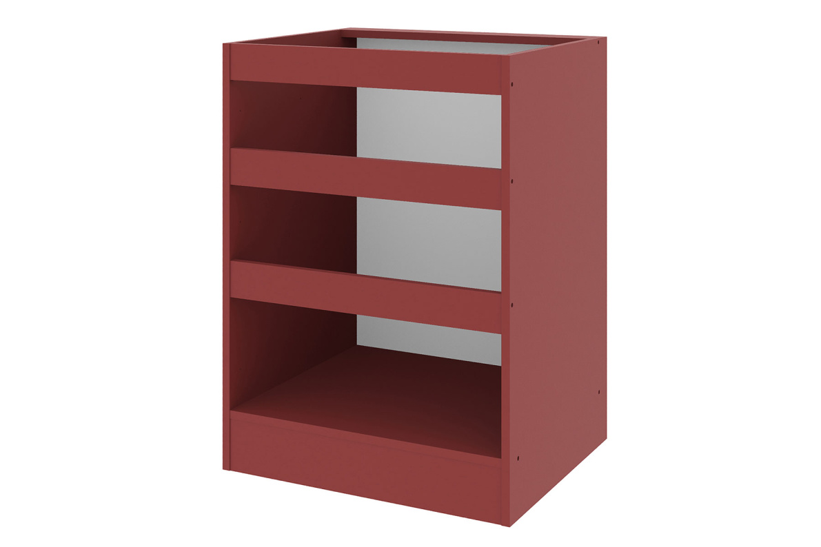 Шкаф напольный с ящиками ш60 Ревилья Красно коричневый