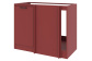 Шкаф напольный угловой Ревилья Красно коричневый Красно-коричневый