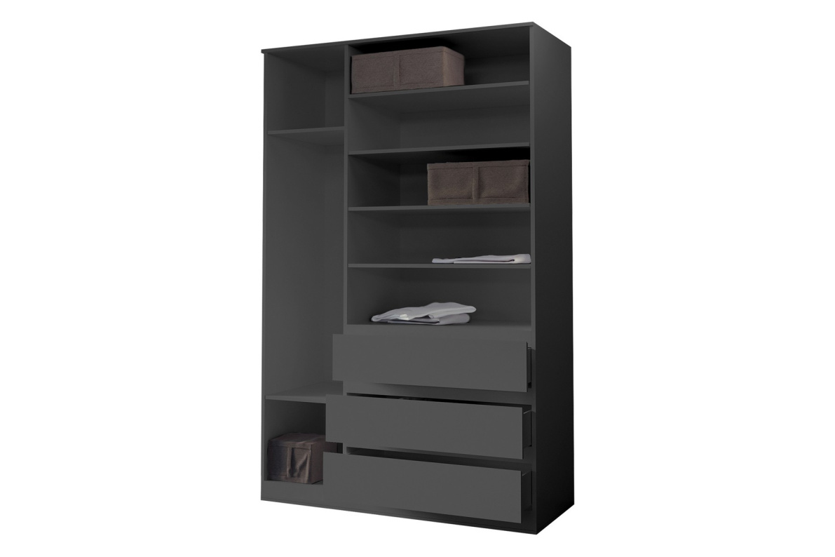 Шкаф 3-х дверный с ящиками СомероCерый, фото 3