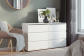 Комод  6 ящиков, 1200 Сомеро Белый