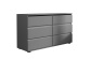 Комод  6 ящиков, 1200 Сомеро Cерый, фото 2