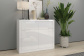 Комод с 2-мя ящиками, 107х90х40 см Спайс Белый глянец