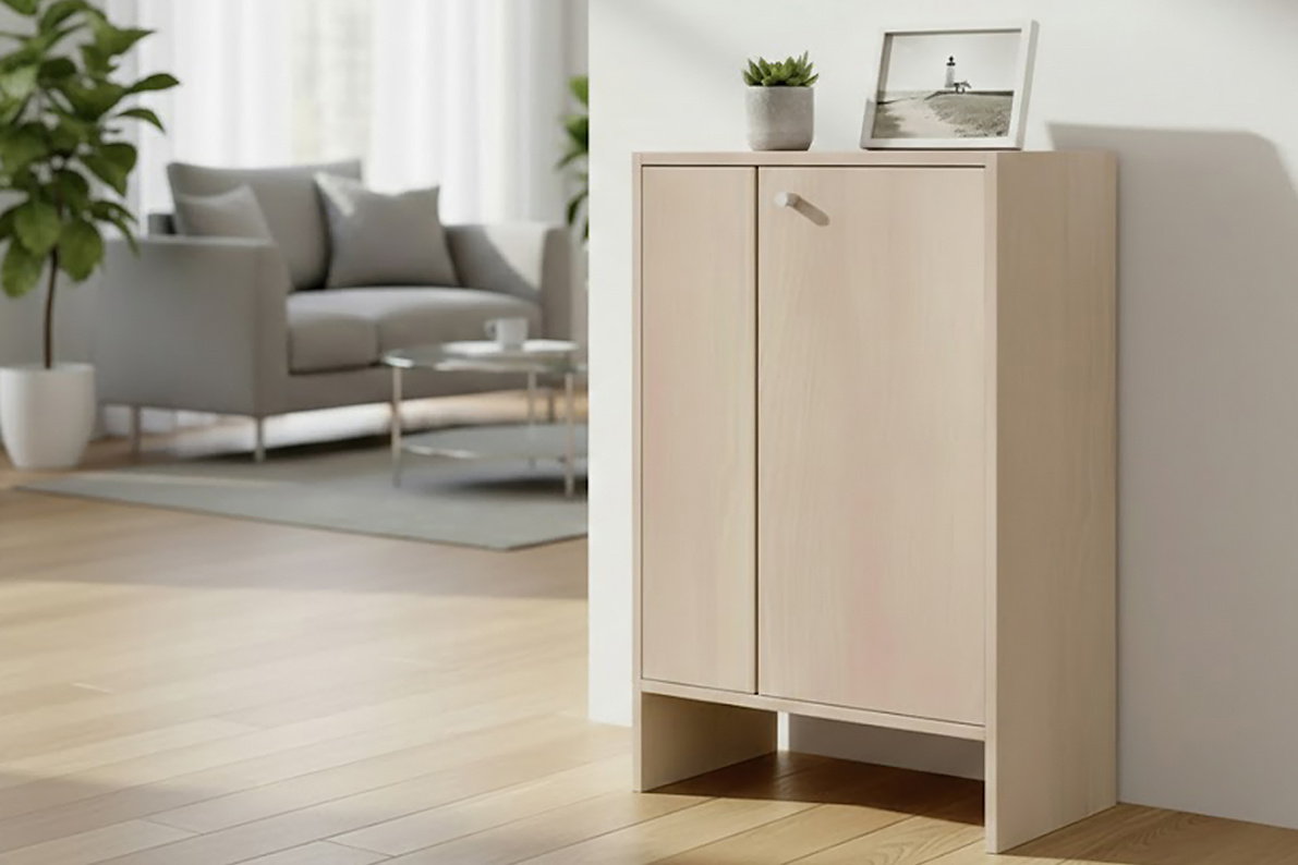 Шкаф 50х30х78 см с двумя дверцами ТевиАкация Лэйклэнд светлая